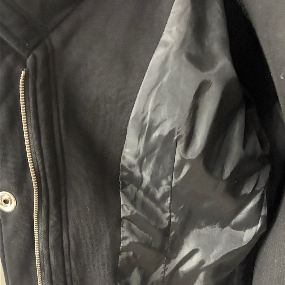 Found Black Cotton Long Jacket - Picture 9 of 13